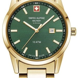 Swiss Alpine Military Damklocka 7767.1114 Argos Grön/Guldtonat stål
