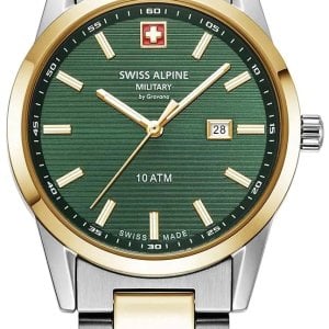 Swiss Alpine Military Damklocka 7767.1144 Argos Grön/Stål Ø34 mm