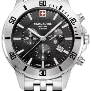Swiss Alpine Military Herrklocka 7024.9137 Cruiser Svart/Stål Ø44 mm