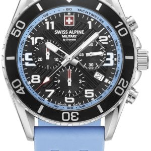 Swiss Alpine Military Herrklocka 7029.9831 Raptor Svart/Gummi Ø42 mm