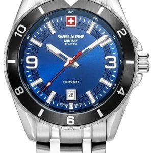 Swiss Alpine Military Herrklocka 7034.1136 Sierra Blå/Stål Ø42 mm