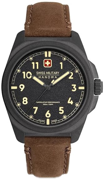 Swiss Military Hanowa Herrklocka SMWGA0003940 Hanowa Grå/Läder Ø40