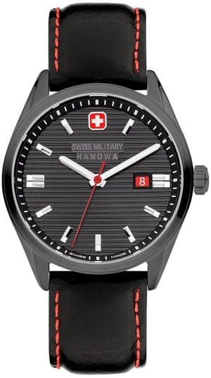 Swiss Military Hanowa Herrklocka SMWGB2200140 Roadrunner Grå/Läder