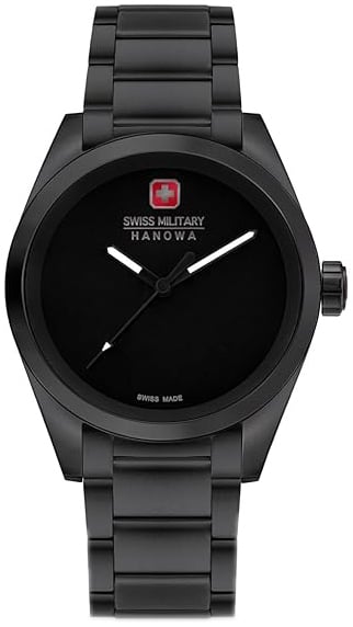 Swiss Military Hanowa Herrklocka SMWGG0003530 Dark Matter Svart/Stål