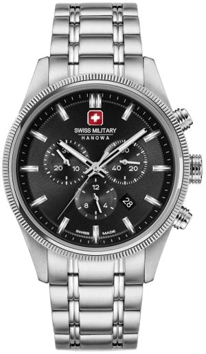 Swiss Military Hanowa Herrklocka SMWGI0003102 Hanowa Svart/Stål Ø43