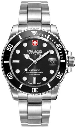 Swiss Military Hanowa Herrklocka SMWGL0006301 Sealord Svart/Stål