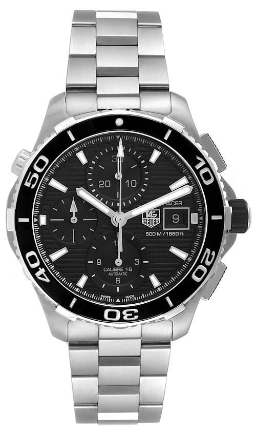 TAG Heuer Herrklocka CAK2110.BA0833 Aquaracer Calibre 16 Svart/Stål