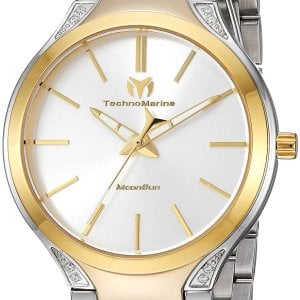 Technomarine Damklocka TM-117033 Silverfärgad/Gulguldtonat stål