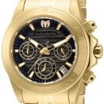 technomarine damklocka tm-219030 manta ray svart/gulguldtonat stål