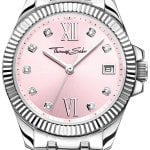 thomas sabo damklocka wa0401-201-204 divine rosa/stål ø33 mm