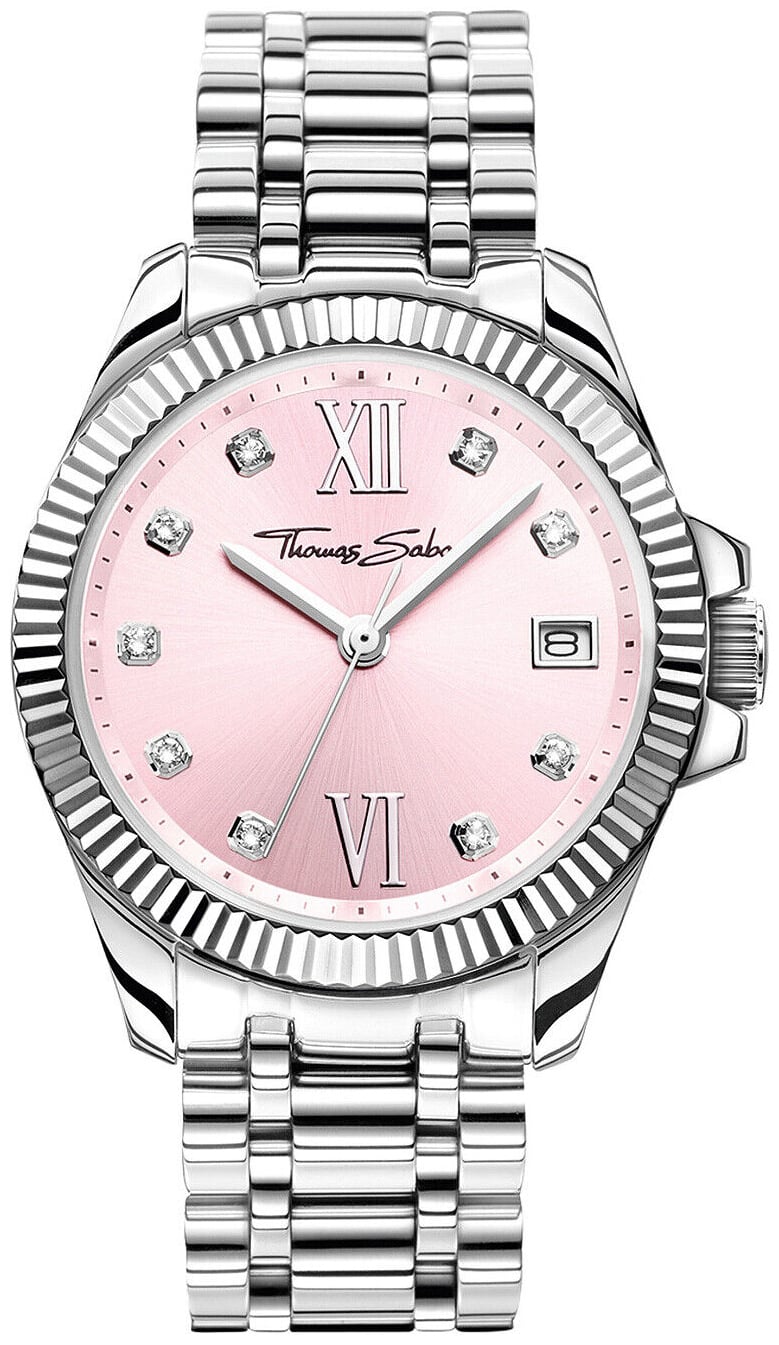 Thomas sabo damklocka wa0401-201-204 divine rosa/stål ø33 mm thomas sabo damklocka wa0401-201-204 divine rosa/stål ø33 mm