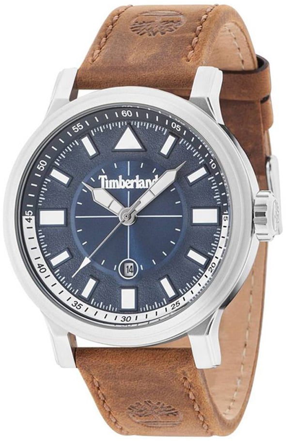 Timberland Herrklocka TBL15248JS03 Blå/Läder Ø46 mm