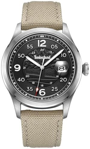 Timberland Herrklocka TDWGN2237506 Cornwall Svart/Läder Ø42 mm