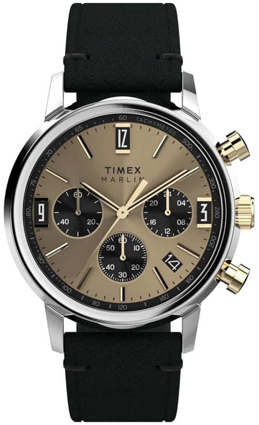 Timex Herrklocka TW2W60300 Marlin Beige/Läder Ø40 mm
