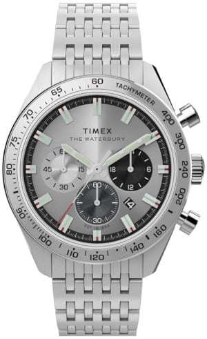 Timex Herrklocka TW2Y18700 The Waterbury Silverfärgad/Stål Ø41 mm