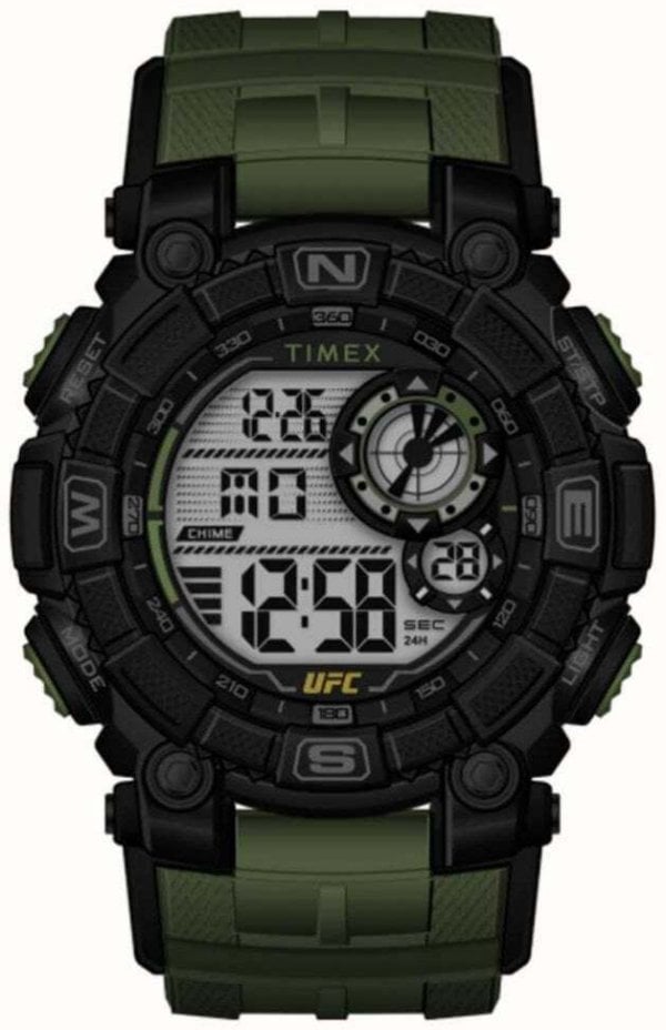 Timex Herrklocka TW5M53900 Ufc LCD/Gummi Ø50 mm