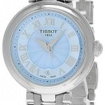 tissot damklocka t126.010.11.133.00 bellissima blå/stål ø26 mm
