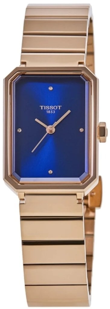 Tissot Damklocka T160.110.33.046.00 SRV Blå/Roséguldstonat stål