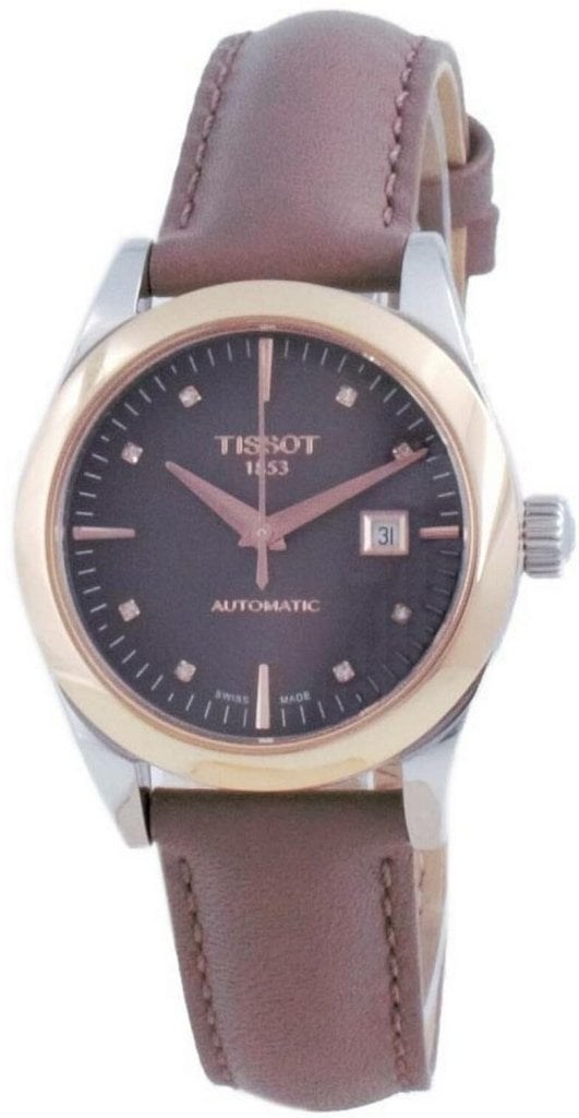 Tissot Damklocka T930.007.46.296.00 T-Gold Brun/Läder Ø29 mm