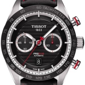 Tissot Herrklocka T1004271605100 Prs 516 Svart/Läder Ø45 mm