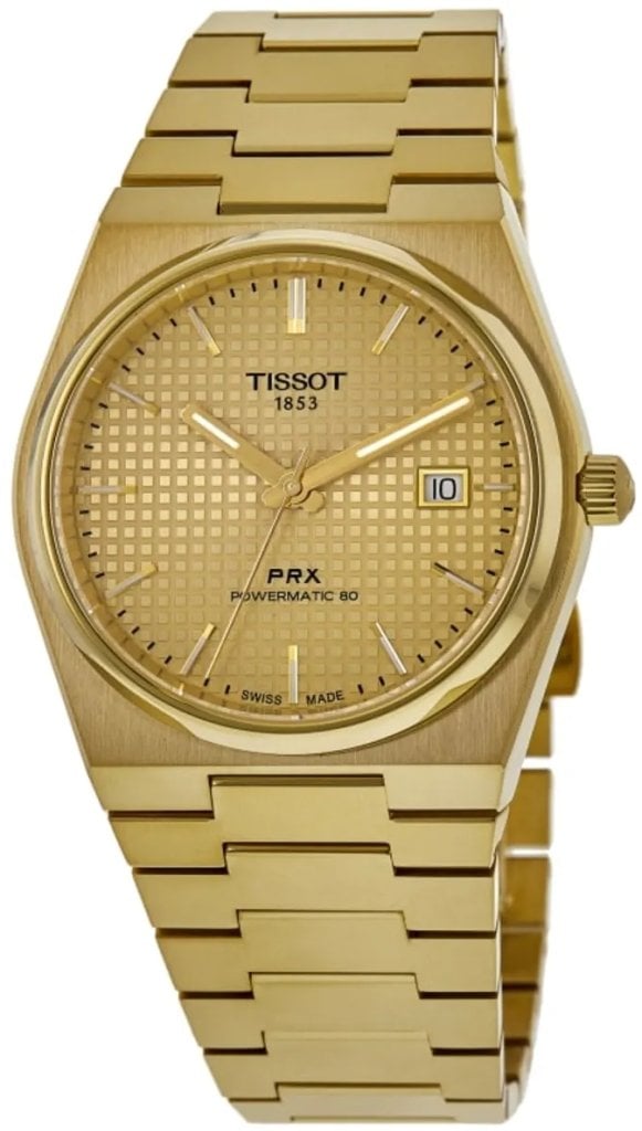 Tissot Herrklocka T137.407.33.021.00 PRX Guldtonad/Guldtonat stål