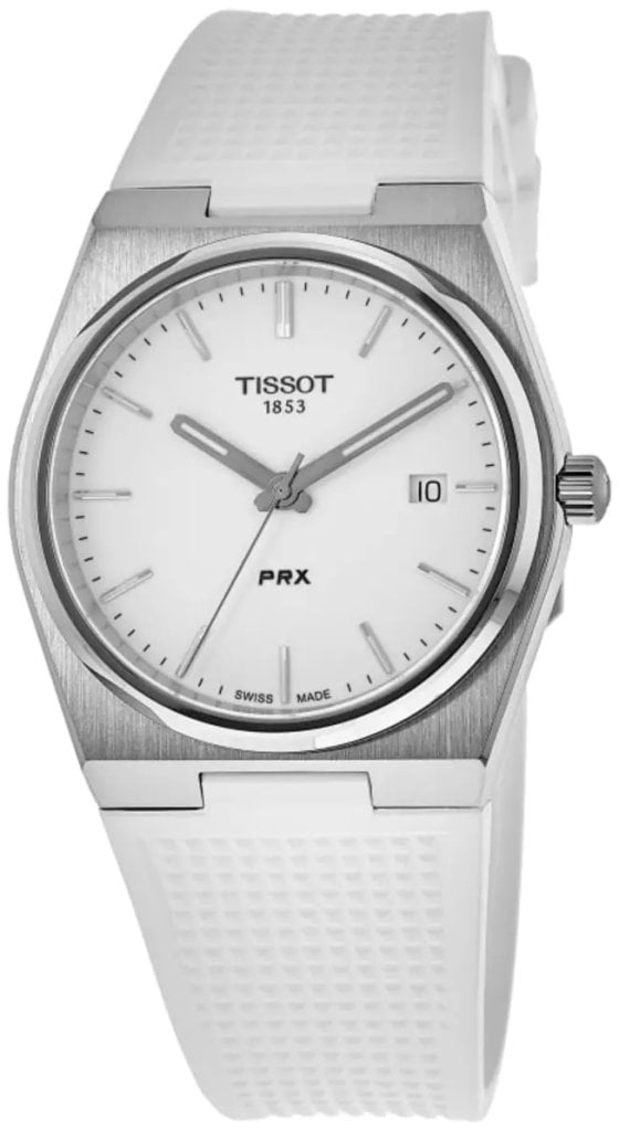 Tissot Herrklocka T137.410.17.011.00 PRX Vit/Gummi Ø40 mm