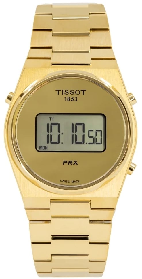 Tissot Herrklocka T137.463.33.020.00 PRX Digital Guldtonad/Guldtonat