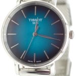 tissot t143.210.11.091.00 t-classic everytime grön/stål ø34 mm