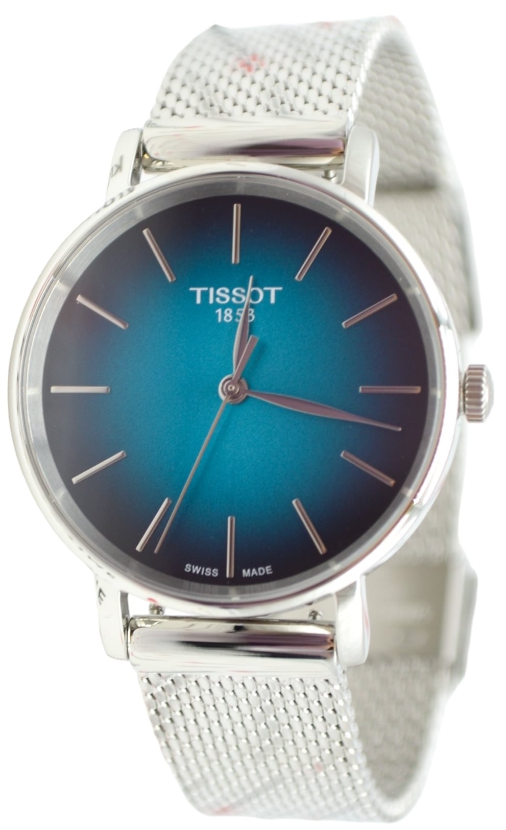 Tissot t143. 210. 11. 091. 00 t-classic everytime grön/stål ø34 mm tissot t143.210.11.091.00 t-classic everytime grön/stål ø34 mm