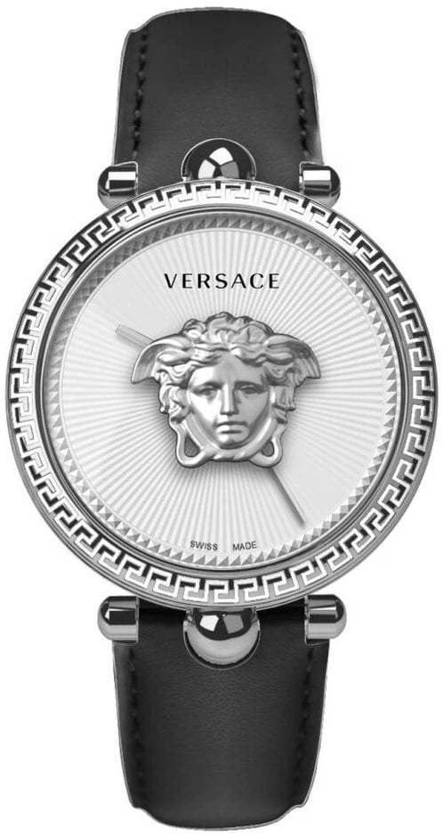 Versace Damklocka VCO130017 Palazzo Empire Silverfärgad/Läder Ø39