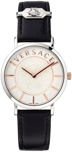 Versace Damklocka VEK400721 Essential Vit/Läder Ø36 mm