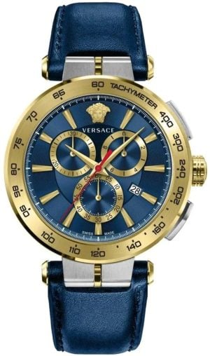 Versace Herrklocka VE6CA0223 Aion Blå/Läder Ø45 mm