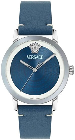 Versace Herrklocka VE9G00124 V Helix Blå/Läder Ø40 mm
