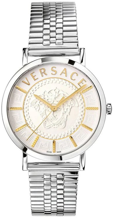 Versace herrklocka vej400421 essential vit/stål ø40 mm versace herrklocka vej400421 essential vit/stål ø40 mm
