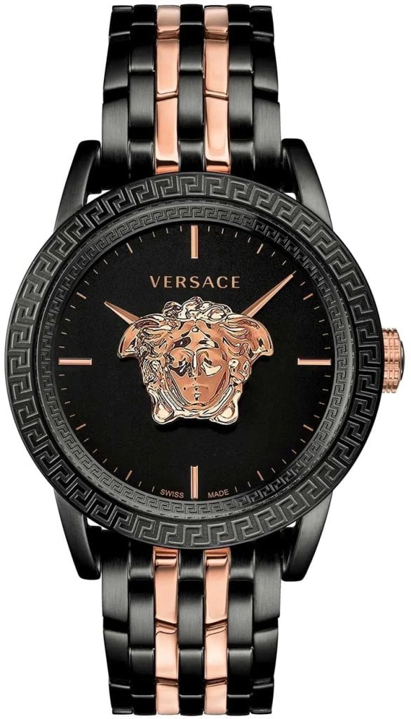 Versace Herrklocka VERD01623 Palazzo Empire Svart/Roséguldstonat
