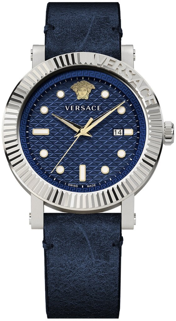 Versace Herrklocka VESR00222 V Classic Blå/Läder Ø42 mm