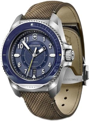 Victorinox Herrklocka 241980.1 Journey 1884 Blå/Läder Ø43 mm