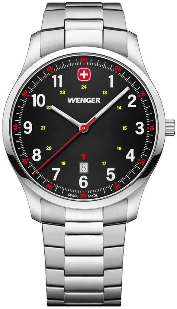 Wenger Herrklocka 01.1441.131 City Svart/Stål Ø42 mm