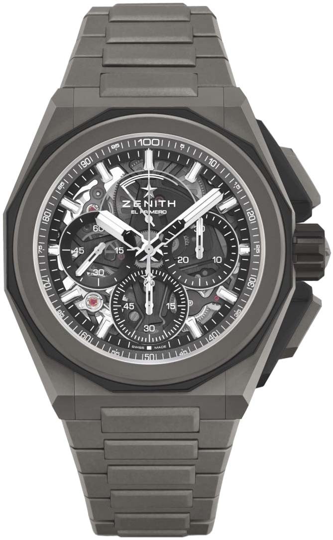 Zenith herrklocka 97. 9100. 9004-02. I001 defy extreme grå/titan ø45 mm zenith herrklocka 97.9100.9004-02.i001 defy extreme grå/titan ø45 mm