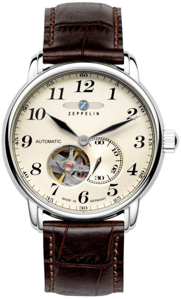 Zeppelin Herrklocka 76665 Lz 127 Graf Beige/Läder Ø40 mm