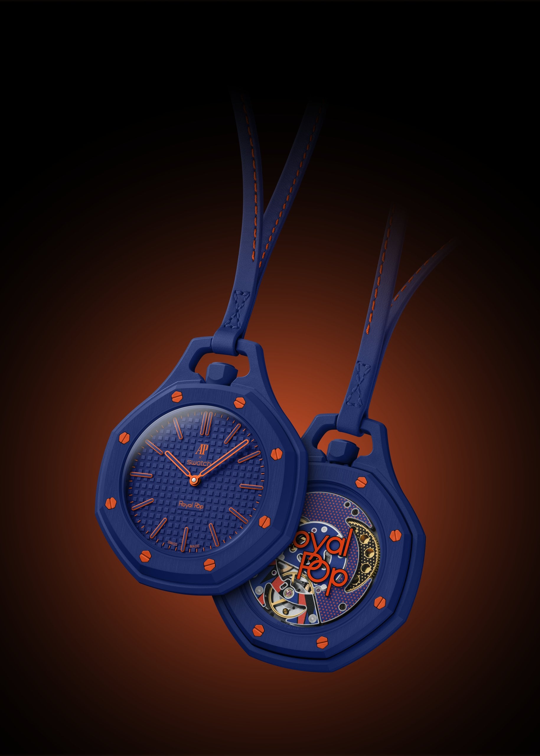 audemars piguet × swatch royal pop orenji hachi:ssx03l103n