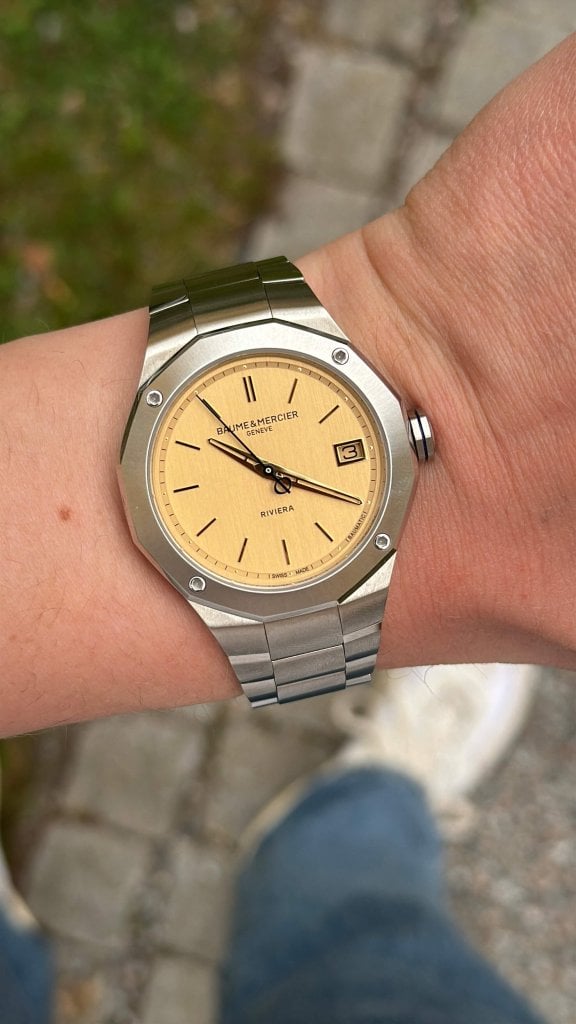 baume-mercier-riviera-baumatic-special-edition-review-on-wrist