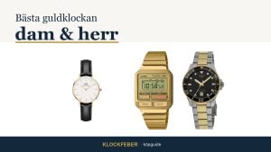 bästa guldklockan för dam och herr – daniel wellington, casio och tissot