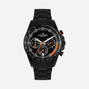 Jacques Lemans Liverpool herr svart, metallband - 1-2127H