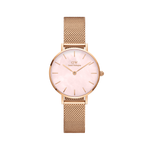 Rose Gold 28mm Watch Petite Melrose Pearl