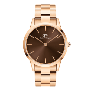Rose Gold 32mm Watch Iconic Link Amber