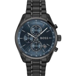BOSS Grand Prix 44 mm Analog Quartz Mineralglas