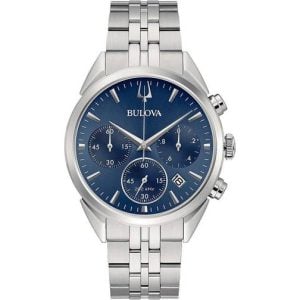 Bulova 96B373 Precisionist Chronograph Men's Watch - Blue Dial