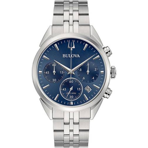 Bulova 96b373 precisionist chronograph men's watch - blue dial bulova 96b373 precisionist chronograph men's watch - blue dial