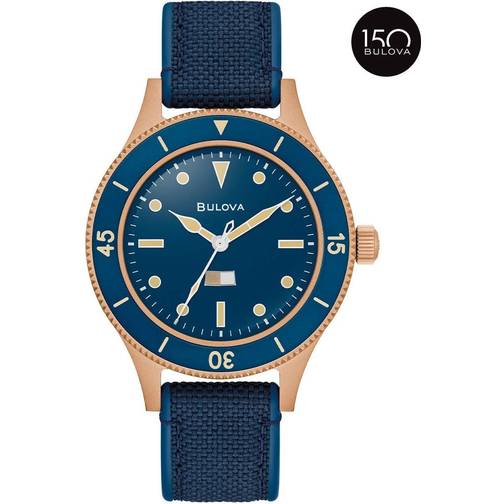 Bulova mil ships archive 98a325 41 mm automatiskt safirglas blue bulova mil ships archive 98a325 41 mm automatiskt safirglas blue